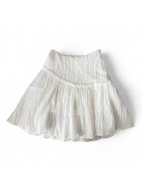Princess Polly White Tiered Mini Skirt